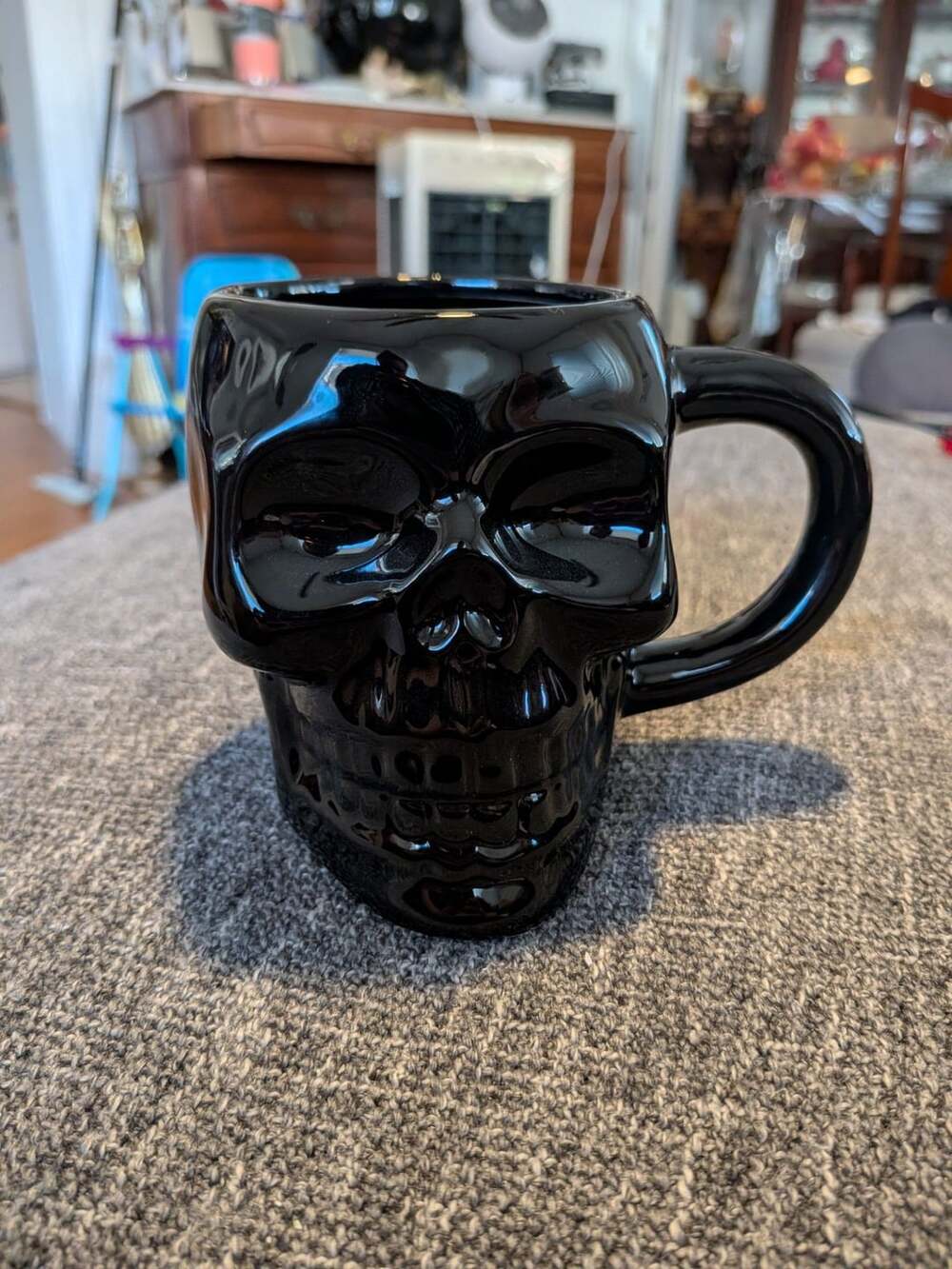Royal Norfolk Black Skull Coffee Mug